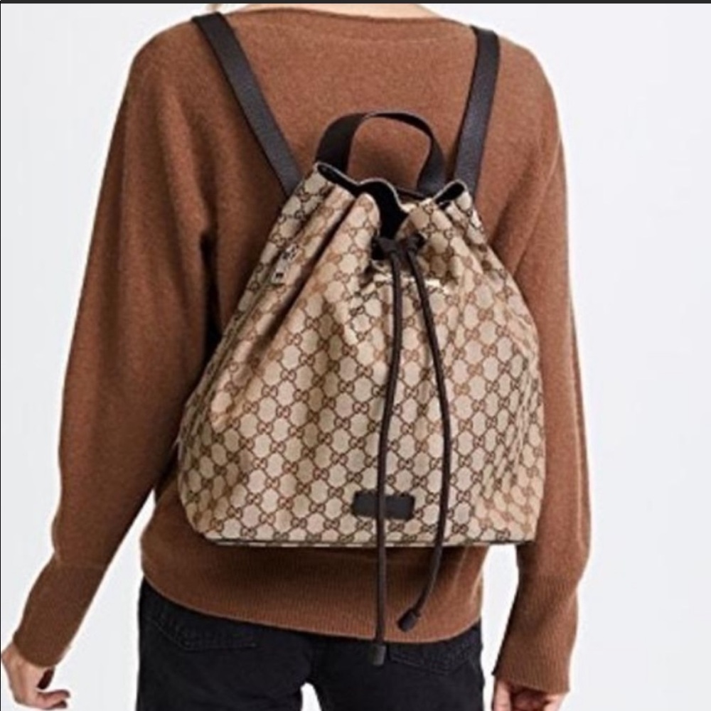 *AUTHENTIC* Gucci Logo Canvas Backpack